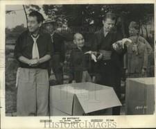 1957 Press Photo Five American Soldiers in a comedy film 