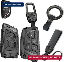 5 Button Key Fob Cover for GMC Sierra/Chevy Silverado 1500 2022-2026, 2500HD 350 picture