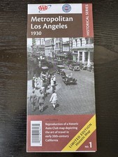 AAA Historical Map-The Map of Metropolitan Los Angeles-Historical Series-1930 picture