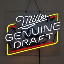 US STOCK Miller Genuine Draft Beer Neon Sign 19