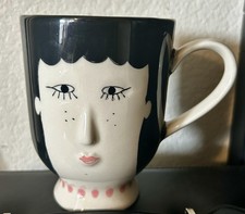 Carolin Cup From The Brand Blooming like. Hand Painted 6 Oz Stoneware Mug picture