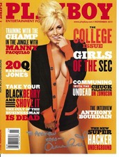 November 2011 Ciara Price Signed Autographed Playboy Magazine Cover To Andrew picture