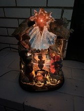 Vintage Eleco Chambord Collection Fiber Optic Nativity Scene Baby Jesus Christ picture