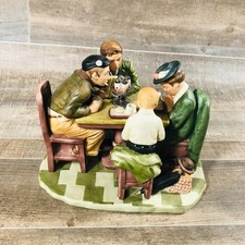 Vintage 1976 Norman Rockwell Grace Before Meals Gorham Figurine Porcelain Japan picture