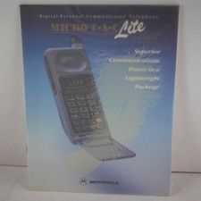 Motorola Microtac Lite Cell Phone Sales Brochure 1993 Vintage picture