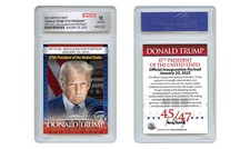2025 DONALD TRUMP 47th President OFFICIAL INAUGURATION PORTRAIT Card GEM MINT 10 picture