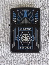 ~Rare~ 2019 Matco Tools Logo Black Zippo Lighter ~ Unfired ? ~ Superb Condition picture