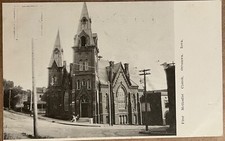 Ottumwa Iowa First Methodist Church People on Steps Antique Postcard c1910 picture