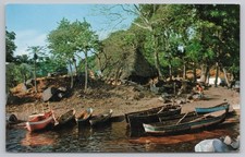 Vintage Nicaragua Postcard 1964 Great Lake 