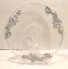 Arthur Court France 1998 Vintage Glass  Grape Vine Serving Platter  picture