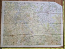Hof Plauen Germany 4ft Map 1957 United States Army Command General Staff College picture