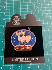 Disney Lady and the Tramp Si & Am Gemini Trading Pin (LE) 300 RARE picture