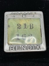 Vintage BENDIX AIRCRAFT Numbered Workers Badge 21B162 picture