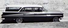 VINTAGE PHOTO 1959 CHEVROLET STATION WAGON AUTOMOBILE CAR OOAK 3.5