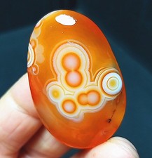 Rare 13G Natural Gobi Agate Eyes Agate/stone Madagascar B1602 picture