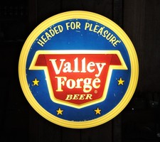 VALLEY FORGE BEER, VALLEY FORGE BREWING NORRISTOWN, PA. 13 inch LIGHTED BAR SIGN picture