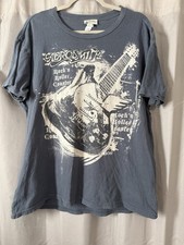 Disney Parks Aerosmith Rock N Roller Coaster T-Shirt Large Gray Vintage picture