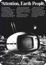 1972 PANASONIC ORBITEL TV  **** DECORATIVE REPLICA METAL SIGN **** picture