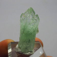 Tip of Pointed Green apophyllite (non-precious natural mineral) # 4227 picture