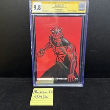 Star Wars 41 CGC 9.8 Signed By John Tyler Christopher Darth Maul picture