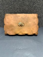 Vintage Drumgold Copper Box Art Deco Brass Rose Medallion Hand Wrought Cali picture