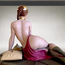 Princess Leia Star Wars Figure Hand-Painted Resin Statue 25cm Collectible picture