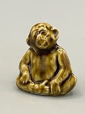 Wade England Ceramic Animal Figurine Brown SITTING MONKEY GORILLA picture