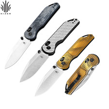 Kizer Assassin Drop Point Folding Pocket Knife Nitro-V Steel Blade Clutch Lock picture