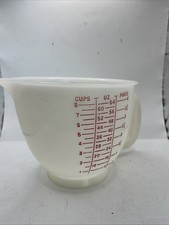Tupperware 500-3 Mix-N-Store 8 Cup Measuring Bowl Red & Blue Vintage 1977 picture