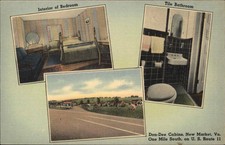 New Market Virginia VA Don Dee Cabins Multiview 1930s-50s Postcard picture