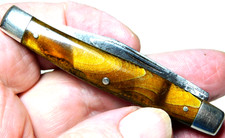 Vintage Serpentine Cattaraugus 2 Blade Pocket Knife / No. 22877 / 3 