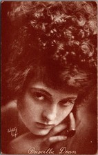 Priscilla Dean Silent Film Star Witzel L.A. RPPC Vintage Sepia Postcard picture