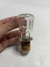 Vintage Clear Glass Bottle Stopper picture