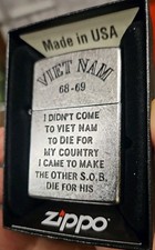 VIET-NAM WAR 68-69 ZIPPO LIGHTER NEW IN ORIGINAL BOX picture