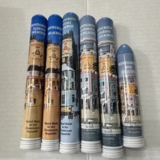 Vintage Montecristo Michel Delacroix Aluminum Cigar Tubes - Lot of 6 EMPTY picture