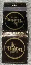 Vintage Matchcover Le Baron Hotel Restaurant Dancing Bakery San Jose California picture