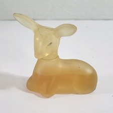 Vintage Avon Precious Doe Deer, Sweet Honesty Cologne Glass     w/some Perfume picture