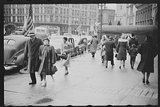 Indianapolis Indiana 1930s Downtown Street Scene Pedestrians Cars FSA picture