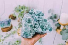 GIANT Green Fluorite Stones Large Raw Healing Crystals Natural Lapidary Rocks picture