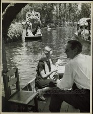 Press Photo Boats in Canal at Floating Gardens, Xochimilco, Mexico - kfx38137 picture