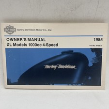 NOS- HARLEY DAVIDSON OWNERS MANUAL 1985 XL MODELS 1000 CC 4-SPEED 99466-85 picture