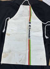 Vintage Team Kawasaki Motorcycles Mechanics Apron Canvas Made In Japan picture