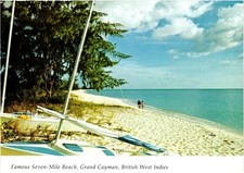 1993 Seven-Mile Beach Grand Cayman British West Indies Postcard picture