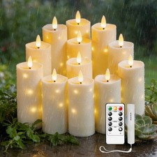 Nimiko Flame-Free Waterproof Candles Battery-Powered Candles Remote Control picture
