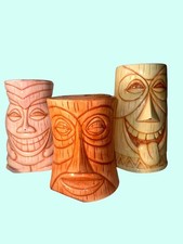 Vintage DCI That's Kooky Jim Tiki Canister Set Ceramic Kitchen Storage Jars 3pc picture
