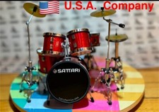 miniature drum kit. SATTARI Function Kicke Pedal Hi Hat Adjust.cymbals picture