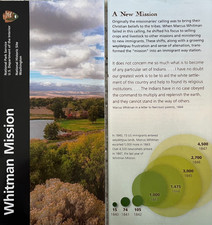WHITMAN MISSION NHS - WA NATIONAL PARK SERVICE UNIGRID BROCHURE/MAP GPO 2024 picture