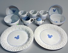 Vintage Disney “Gourmet Mickey” Stoneware Collection - 13 Piece Great Condition picture