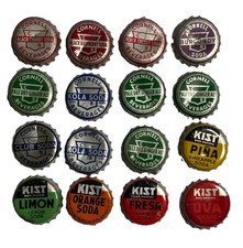 RareStuff Lot 16 Soda Bottle Caps Cap Cork Crowns Corks Crown Collection picture