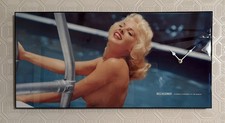 Playboy Playmate Wall Clock Miss December 1956 Lisa Winters PMOY 1957 25”X 12” picture